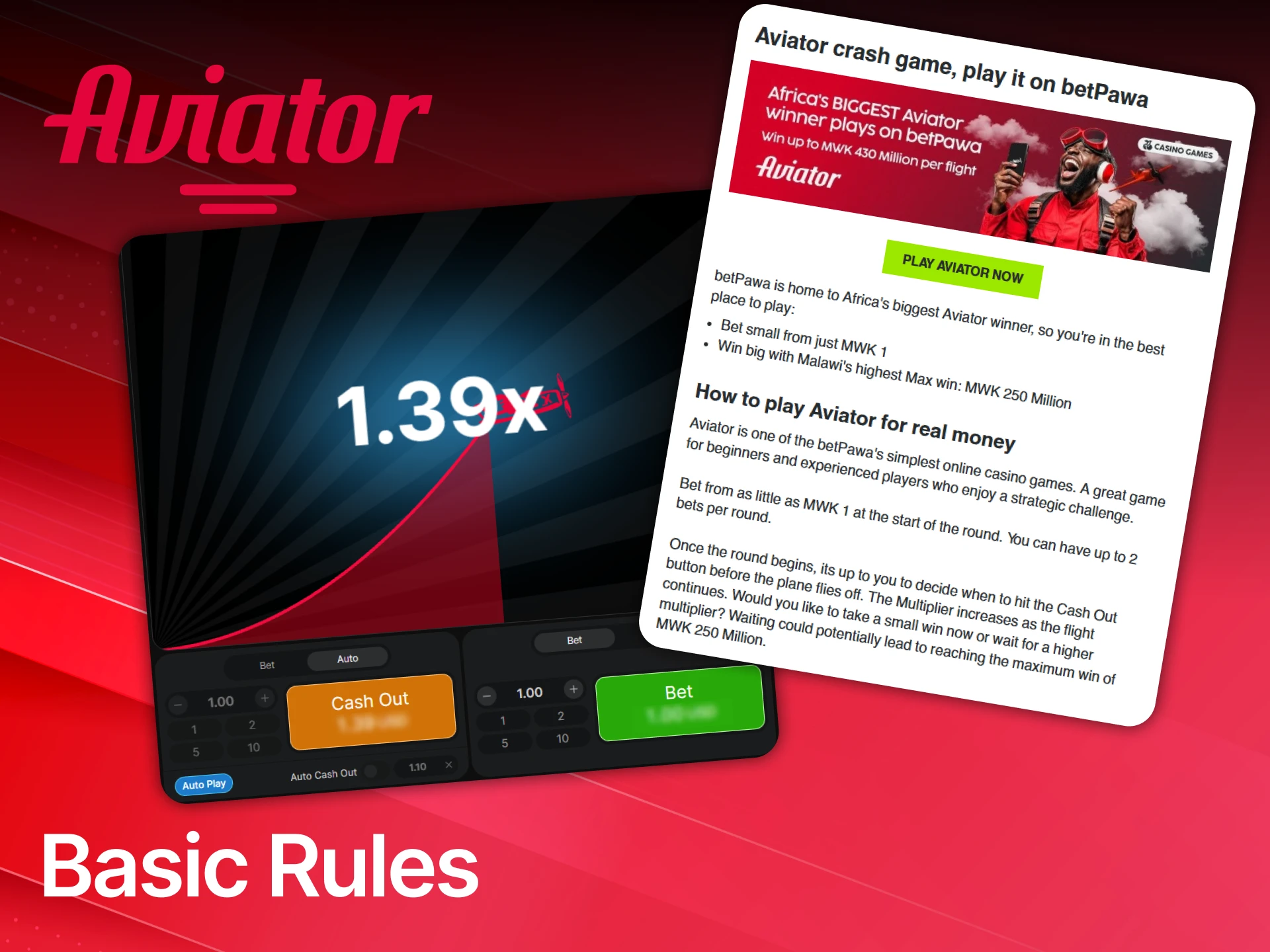 Master the basic rules of Betpawa Aviator to win more often.