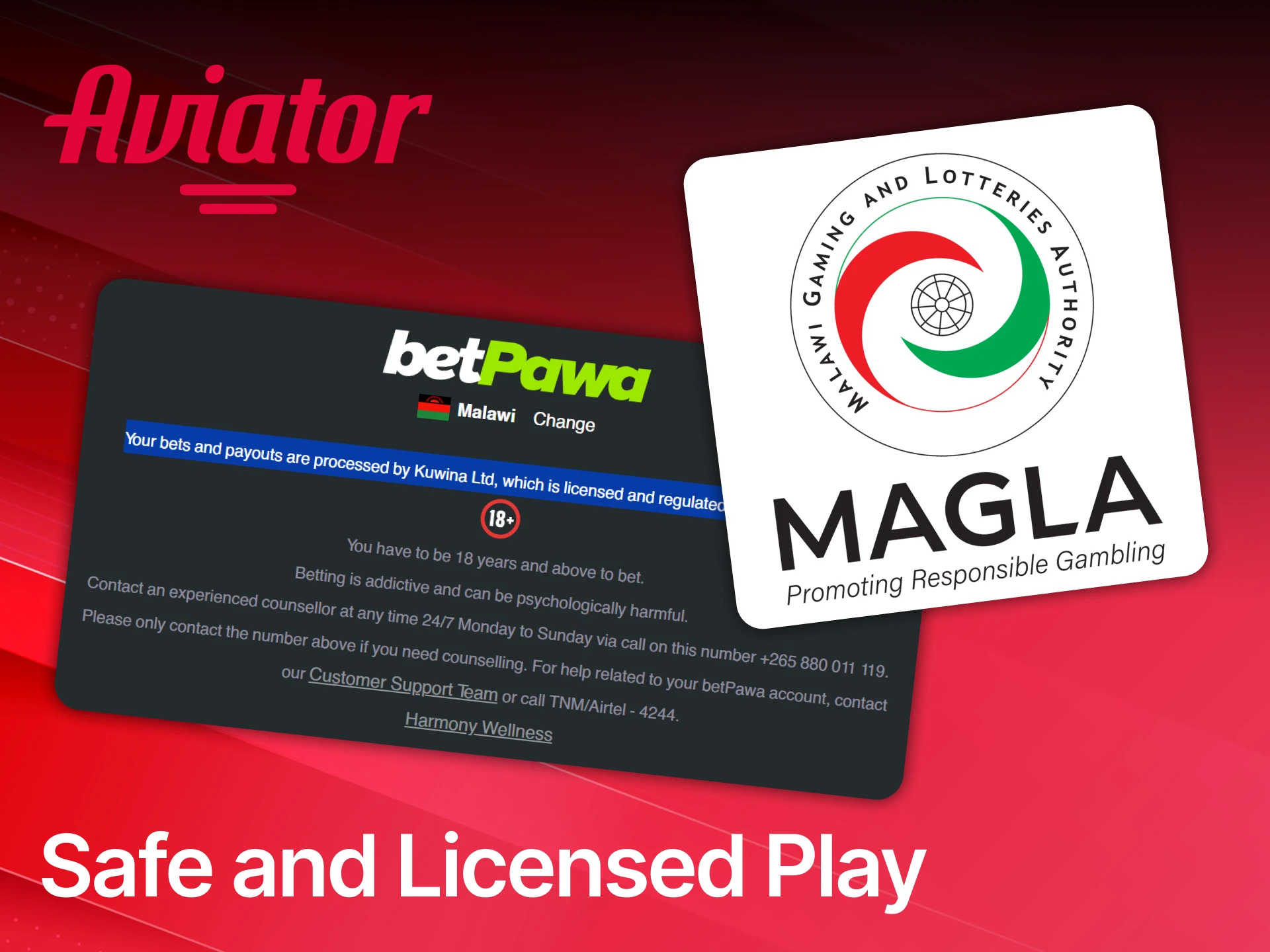 Ensure safe and licensed play as a Betpawa Malawi Aviator customer.