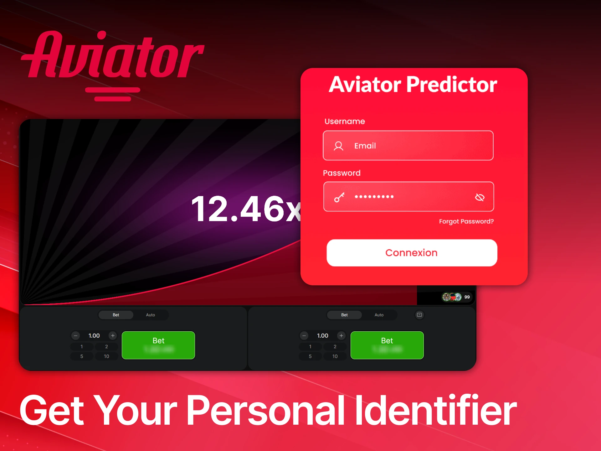 Get your personal identifier for the Aviator predictor tool.